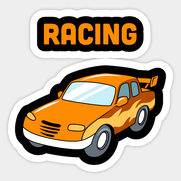 Racing Car Sticker by vladocar